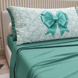 PETTI Artigiani Italiani - Cotton Sheets with Pillowcases in Digital Print, Double Maxi, Complete Top and Bottom Sheet with Corners, White, 100% Made in Italy