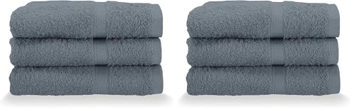 Gabel Guest Towels, Pure Cotton Hydrophilic Sponge, 40 x 60 cm, Metal, Set of 3 (Pack of 2)