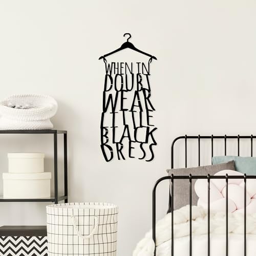 Stylish Black Decorative Metal Wall Accessory, 32 x 70 cm, 100% Metal, 1.5 mm Thick, Lightweight & Easy to Hang, Perfect for Modern Decor