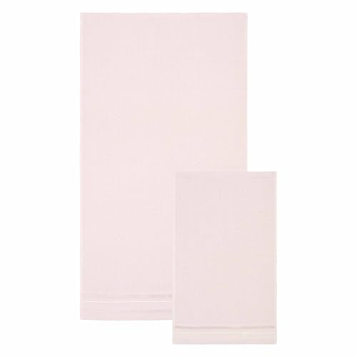 THUN Set of 2 Towels, Lilac, 100% Cotton, Country Bloom Collection, t40 x 60, 60 x 100 cm