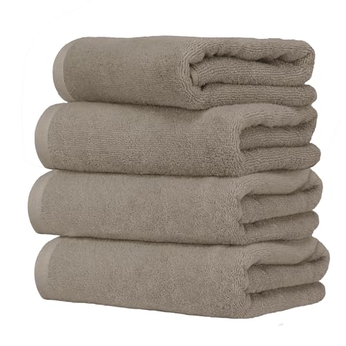 Ruggeri 4 Piece Guest Towel Set, 40x50 cm, Cotton, Dove Grey