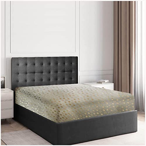 GC GAVENO CAVAILIA Teddy Fleece King Size Bed Sheets, Cuddle Warm Bedding Fitted Sheet, Cream