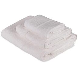 WELL HOME MOBILIARIO & DECORACIÓN Towel Set (3 Pieces) White