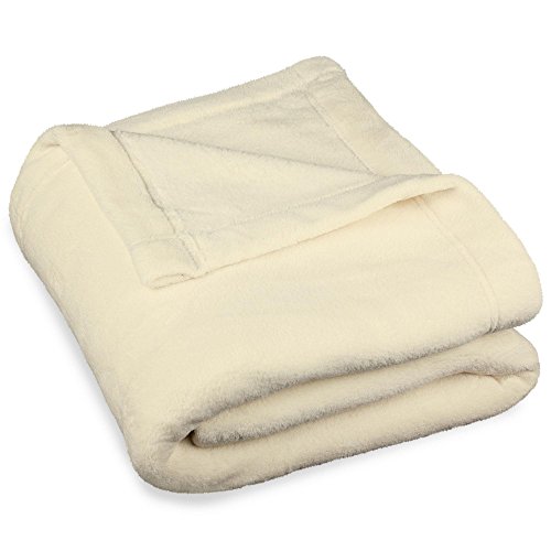 CelinaTex Montreal cuddly blanket microfibre blanket Coral fleece 150 x 200 cm cream white