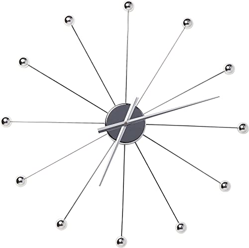 Kare Design Wall clock Like Umbrella Balls, Silver, 60cm diameter, clocks, Design, Home decor, Modern, Home design, Interior, Decoration, Home trend, Gift, Table decor, Living room