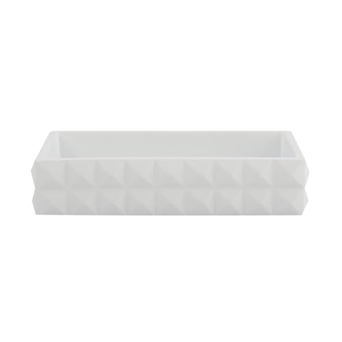 MSV Soap dish Kubik of polyresin white