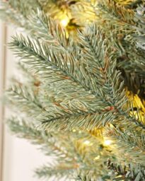 Pre-Lit Mixed Pine Blue Wreath, 1 m