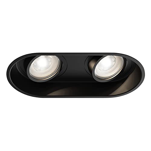 Astro Interior Downlight/Recessed Spot Light, Metal, 6 W, Matt Black, Twin