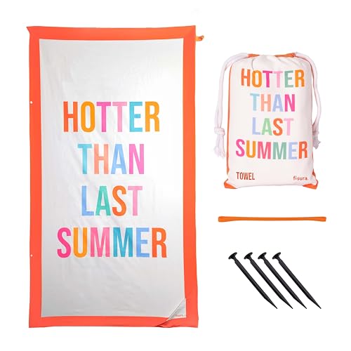 Fisura - Microfibre Beach Towel – Quick Dry, Sand Resistant, Lightweight – “Last Summer” Color – Travel Towel Gift for Beach, Pool & Holiday – 71 x 39 Inches