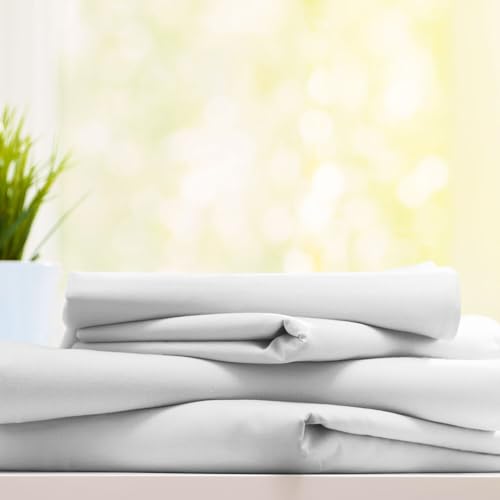 Burrito Blanco G12 Hotels Top Sheet - 100% Cotton – Breathable - 180-200 Width - Double Bed - White