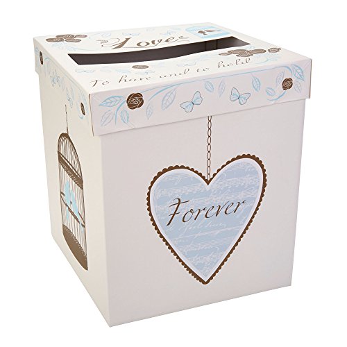 Neviti To Have And To Hold Large Post Box, Paper, Ivory, 21 x 21 x 25 cm