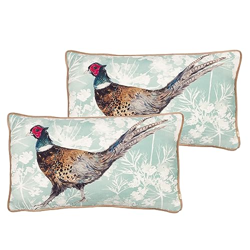 furn. Wylder Nature Manor Pheasant Polyester Filled Cushions Twin Pack