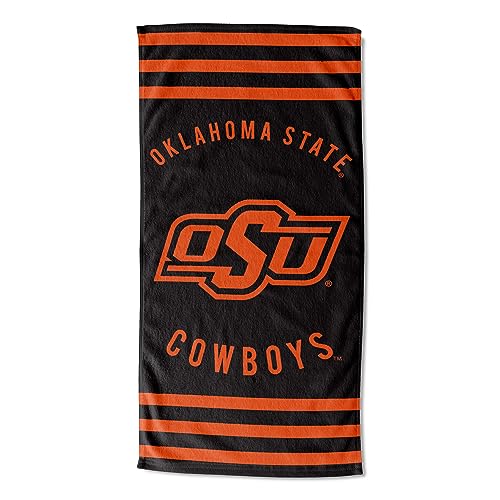 "Northwest The Company NCAA Stripes Beach Towel 30"" x 60"" (Oklahoma State Cowboys)"