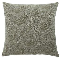 Cushion Cover Yellow - Woven (1 Piece) 45 x 45 cm - Modern Circles - Decorative Cushion Cover - Living Room Bedroom Decoration