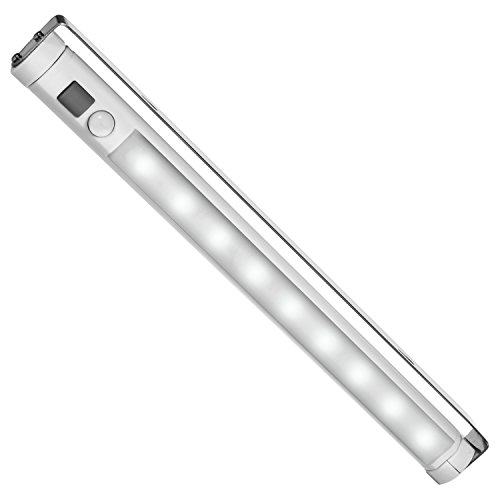Maclean MCE166 Under-Unit Light Strip Light Cabinet Lamp 9 LED PIR SWD with 120 Degree Motion Sensor 360 ° Rotation …