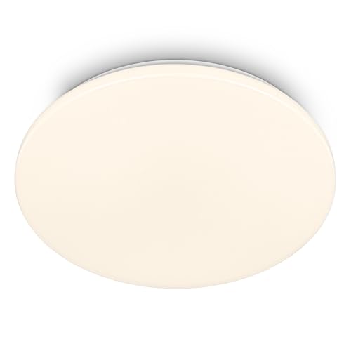 BRILONER - LED Bathroom Ceiling Light Warm White Colour, dust and Splash Resistant, 24W, 2600lm, Kitchen, IP54, Wet Room, Bathroom, 35x5.5 cm, White