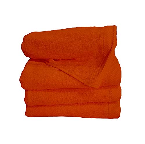 Miracle Home Nile Towel 2 Piece 30x50 100% Cotton 30X50 orange