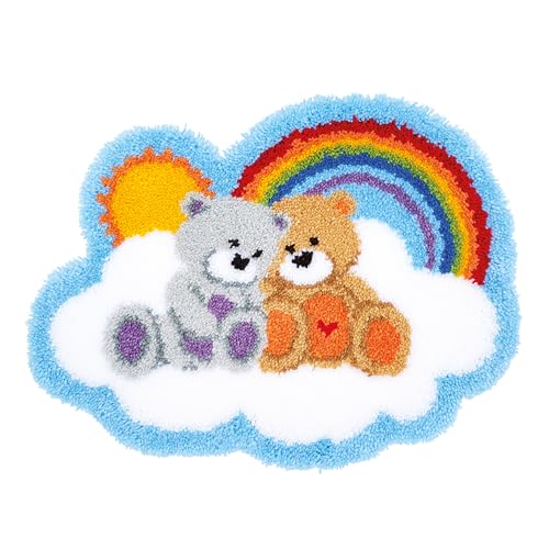 Latch Hook Kit: Rug: Shaped: Care Bears PN-0166078