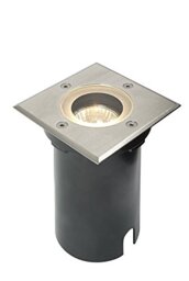 National Lighting IP65 Stainless Steel GU10 Square Outdoor Decking Walk Over Ground Buried Uplighter