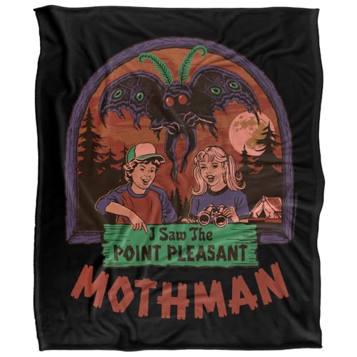 Steven Rhodes I Saw The Mothman Silky Touch Super Soft Throw Blanket 152 X 127 Cm