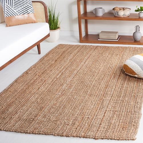 Safavieh Natural Fiber Indoor Hand Made Rectangle Area Rug, Natural Fiber Collection, NF747, in Natural, 122 X 183 cm for Living Room, Bedroom or Any Indoor Space