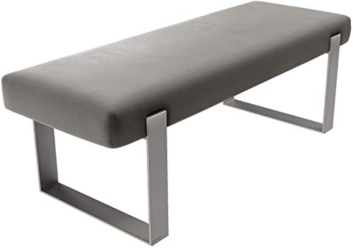 Vant Upholstered Bedroom Bed Bench - Living Room & Lounge Ottoman - 158 kg Weight Capacity (Velvet Gothic Grey)