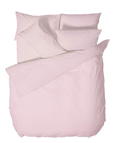 Bianca Plain Dyed Pink Duvet Cover Set 200 x 220 + 65 x 65 (2)