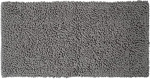 Sealskin Twist Bath Mat, Microfibre, Grey, 60 x 3 x 120 cm