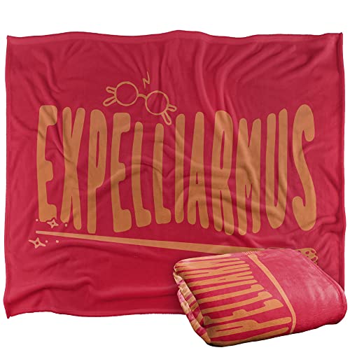 HARRY POTTER Blanket, 152 x 127 cm The Hogwarts School Expelliarmus Silky Touch Super Soft Throw Blanket