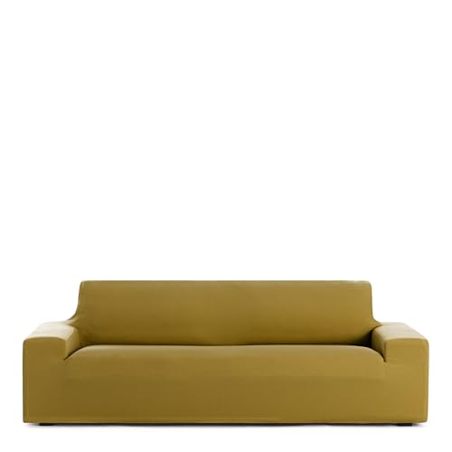 Eysa 2 Seater Bi-Elastic Sofa Cover Mustard Design Harlem