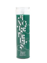 Paddywax Scented Candles Holiday Spark Collection Colourful Wax Candle in Clear Glass, 300g, Wassail & Spice