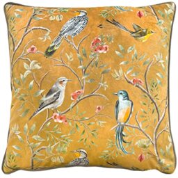 furn. Wylder Tropics Orient Chinoiserie Birds Polyester Filled Cushion