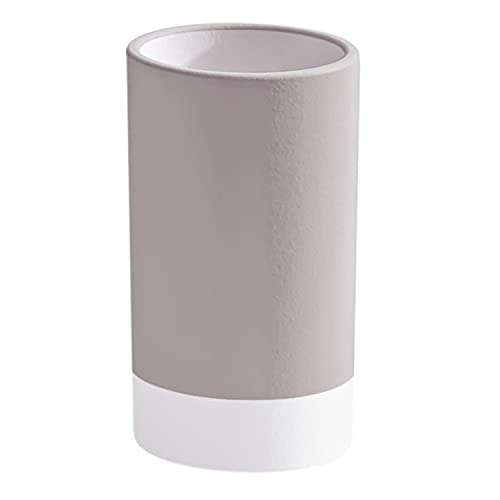Gedy Light Taupe, G-New Mizar, Bathroom, Ceramic Toothbrush Holder, 2 Years Warranty, R&D Design, Measures 10.8 x 6.4 x 6.4 cm, One Size