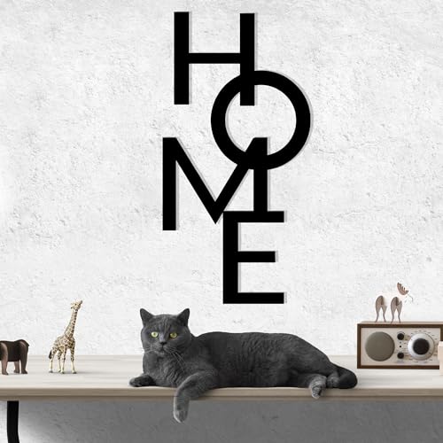 Stylish Black Decorative Metal Wall Accessory, 34.5 x 68 cm, 100% Metal, 1.2 mm Thickness, Perfect for Modern Home Decor & Office Spaces