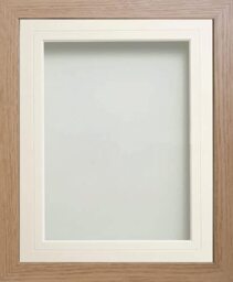 Frame Company Allington Beech Photo Frame with White V-Groove Mount, 6x4 for 5x3 inch, fitted with perspex