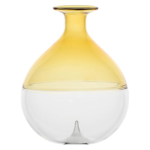Rituali Domestici - Ameta Single Flower Vase Yellow Amid Ø 12x14.5h CM