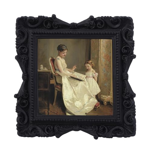 VINLIFE 3x3 Square Vintage Style 3x3 Antique Black Mini Photo Frame