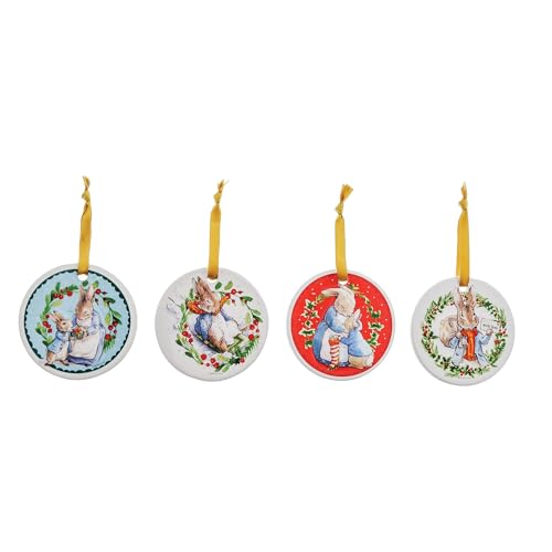 Beatrix Potter Peter Rabbit Hanging Ornament Set of 4