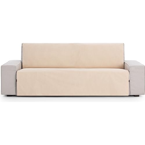 ECOMMERC3 - Multi-purpose Foulard Reversible Half Panama Size 130 x 180 cm Sofa and Bed Cover ??? Foulard Fabric Breathable and Soft to the Touch Ochre Colour Versatile Protection for Sofas and Beds