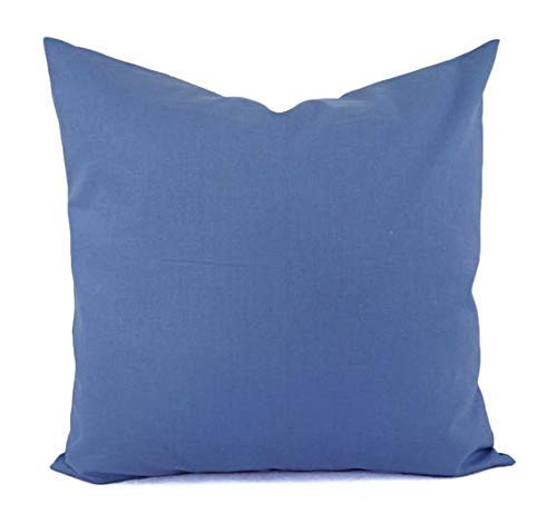 Travel Pillowcase 14x20 500 Thread Count Egyptian Cotton Set of 2 Toddler Pillowcase Zipper Closer 100% Egyptian Cotton (Toddler Travel 14x20 Zipper, Medium Blue Solid)