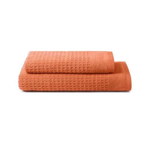 Sweet Home – Bath Towels and Bidet in 100% Pure Cotton Terry Towel, Oeko-Tex Zero Twist Certified Bath Towel Set with Bath Towel 50 x 100 and 40 x 50 cm, Soft and Absorbent Also as Gym Towel