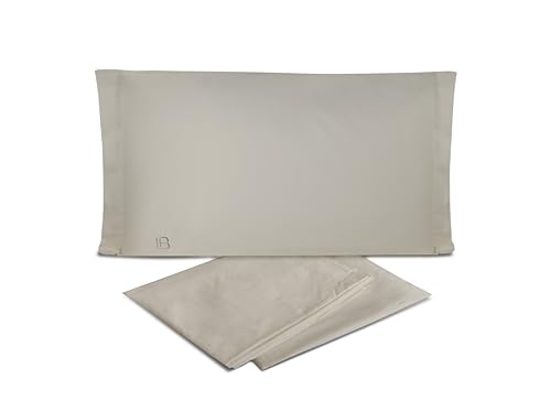 hermet Laura Biagiotti Plain 100% Cotton Percale Double Bed Sheet Set, 4-Piece Set, Top Sheet + Fitted Sheet + 2 Pillowcases