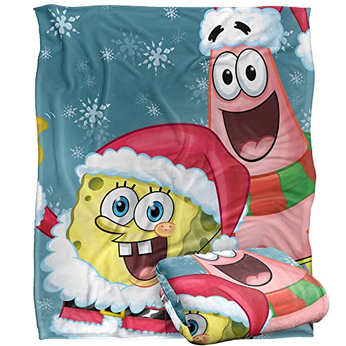 Spongebob Spongebob Santa Silky Touch Super Soft Throw Blanket 152 X 127 Cm