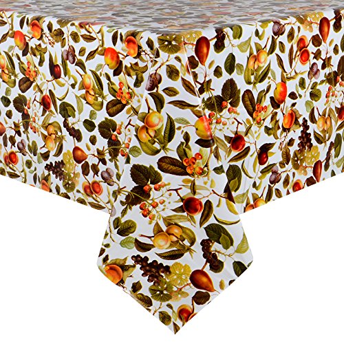 Micro-Pro Fruit Wipe Clean PVC Vinyl Tablecloth Dining Table Cover Protector 140x240cm