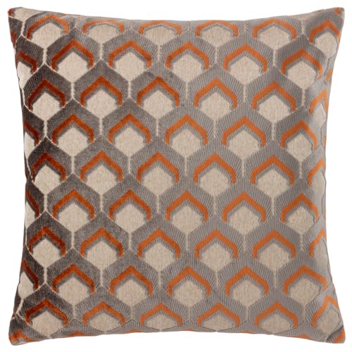 Paoletti Ledbury Velvet Jacquard Polyester Filled Cushion
