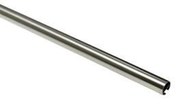 Gardinia Curtain Pole with Inner Rail I Diameter 20 mm Stainless Steel Look 160