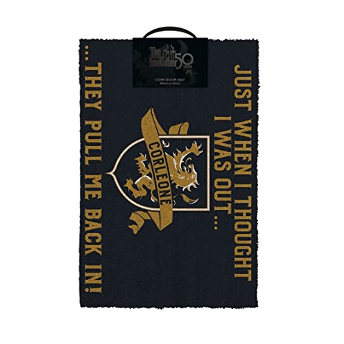 Pyramid International The Godfather Door Mat (Thought I Was Out Design) Outside and Inside Door Mat 40cm x 60cm - Official Merchandise