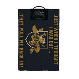 Pyramid International The Godfather Door Mat (Thought I Was Out Design) Outside and Inside Door Mat 40cm x 60cm - Official Merchandise