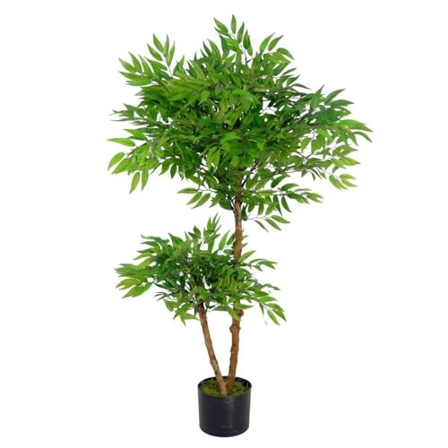 Leaf Realistic Artificial Ficus Tree/Plant, 100cm Ruscus Ficus, AZ-FICUS