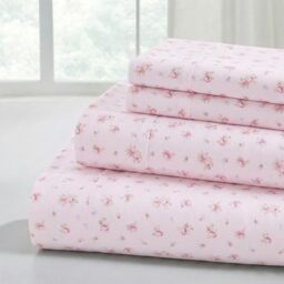 Modern Threads Silky Soft Microfiber and Wrinkle Free Sheets - Luxurious Microfiber Bed Sheets Includes Flat Sheet, Fitted Sheet with Deep Pockets, & Pillowcases Blush, California King